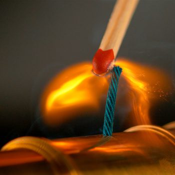 Macro,,Dof:,Burning,Match,Lights,Up,The,Short,Blue,Fuse